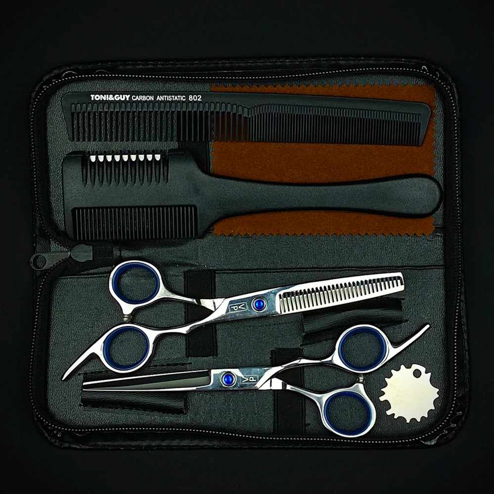 Professional 6" Japan 440C Hairdressing Scissors & Thinning Tools Set