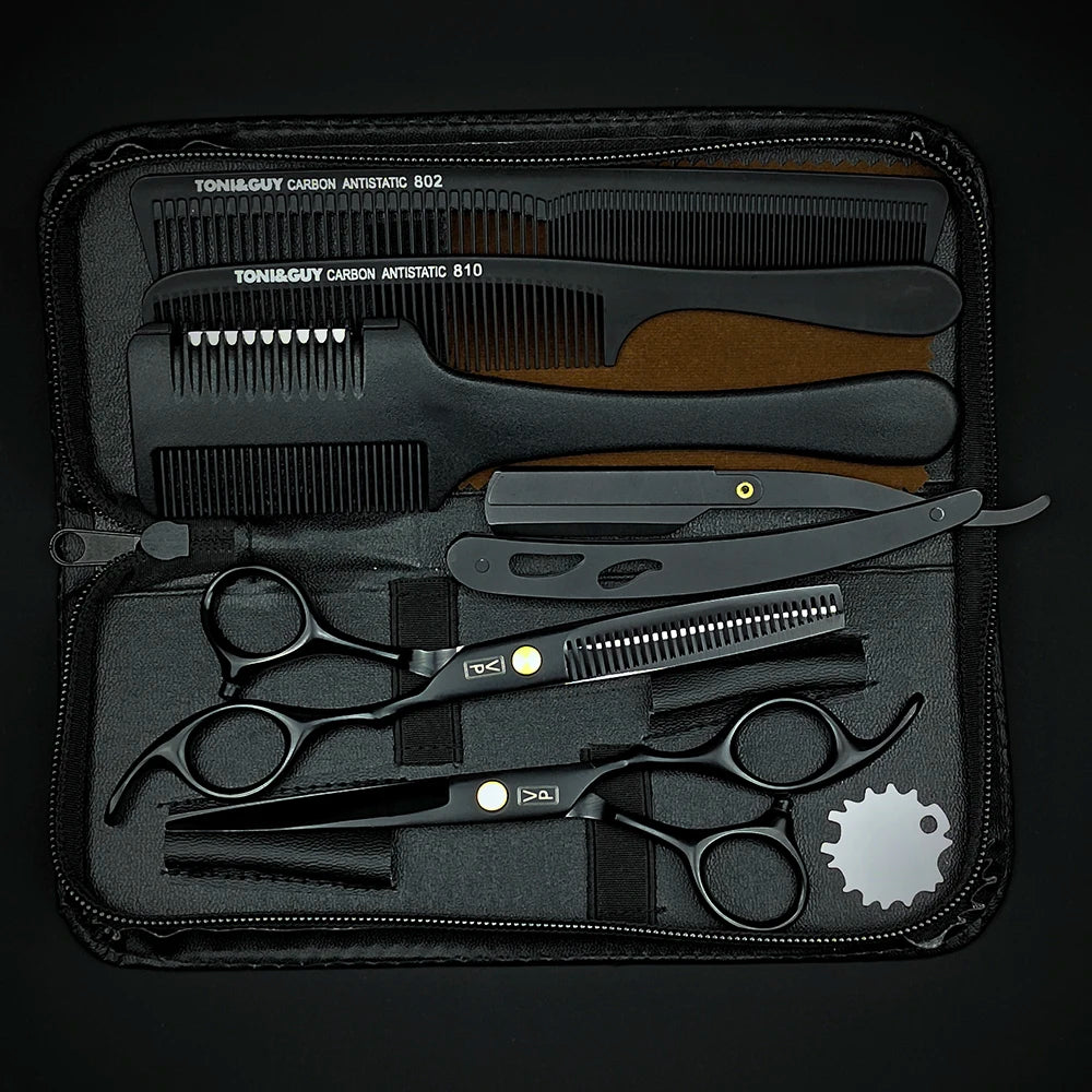 Professional 6" Japan 440C Hairdressing Scissors & Thinning Tools Set