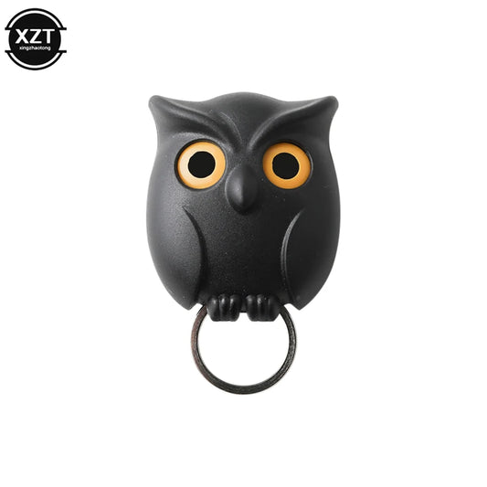Creative Owl Magnetic Key Holder Eye-Opening Wall Hook for Home Decor