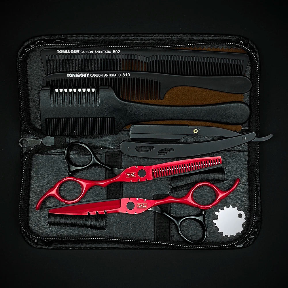 Professional 6" Japan 440C Hairdressing Scissors & Thinning Tools Set