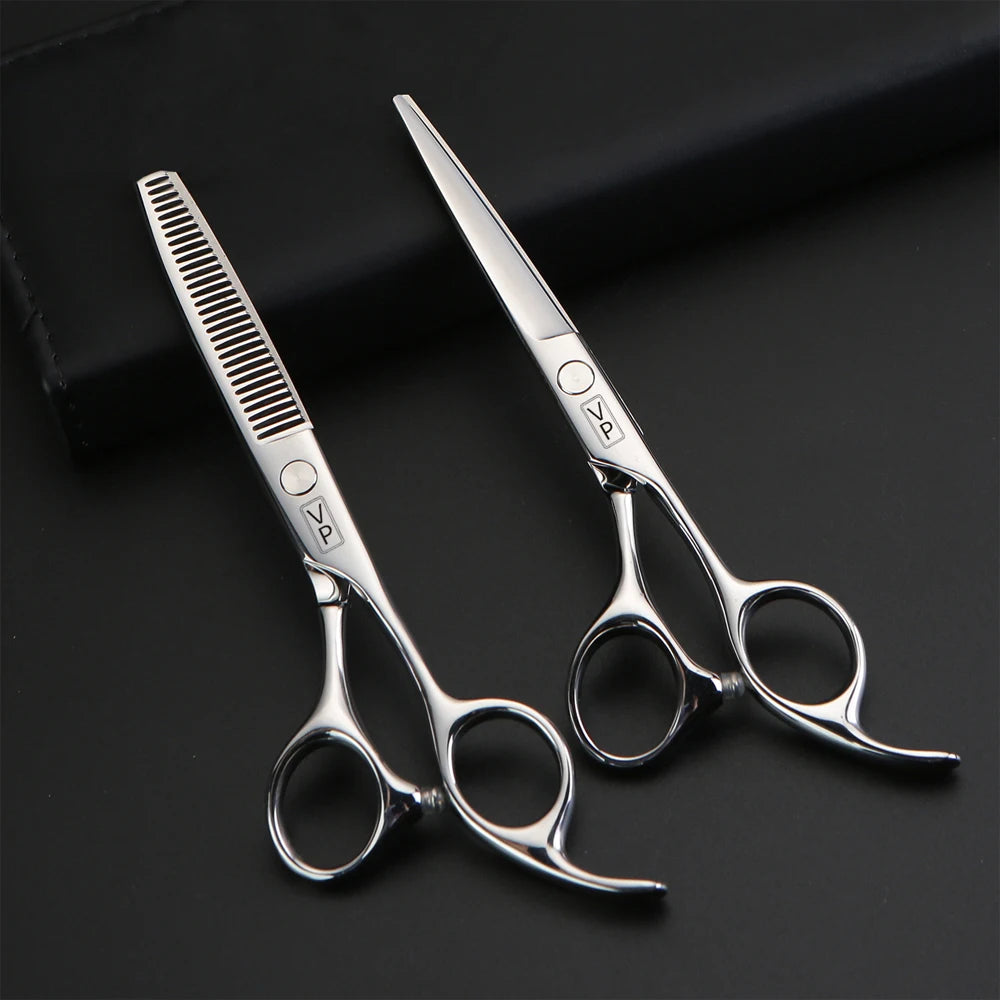 Professional 6" Japan 440C Hairdressing Scissors & Thinning Tools Set