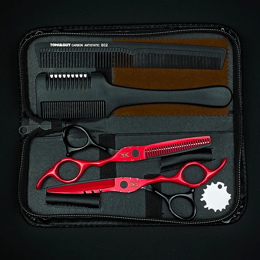 Professional 6" Japan 440C Hairdressing Scissors & Thinning Tools Set