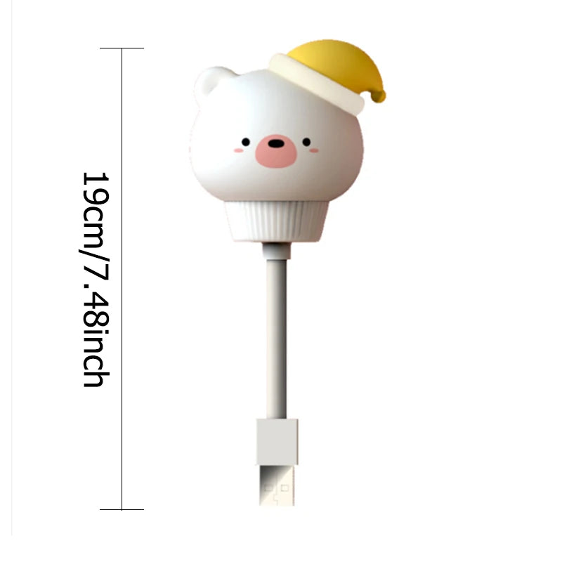 CuddleGlow Night Light – Cute USB Lamp with Remote for Kids & Babies