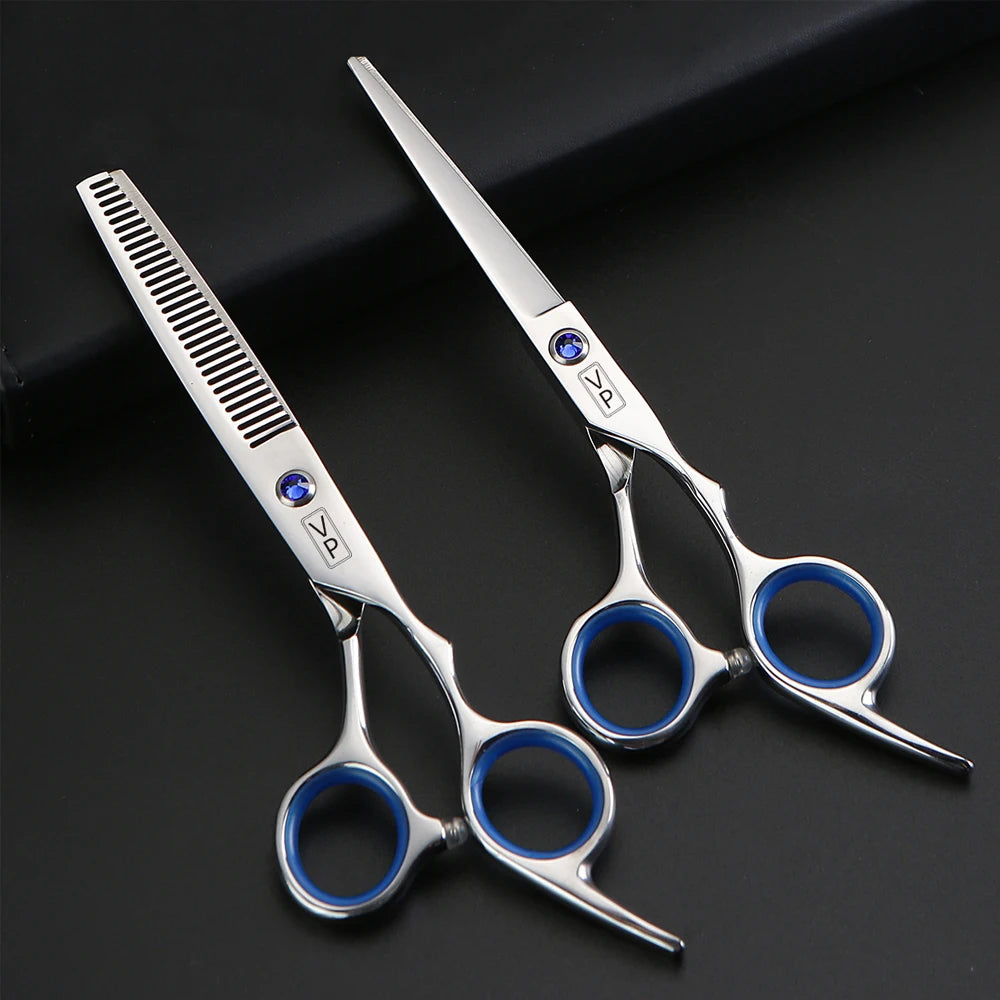 Professional 6" Japan 440C Hairdressing Scissors & Thinning Tools Set