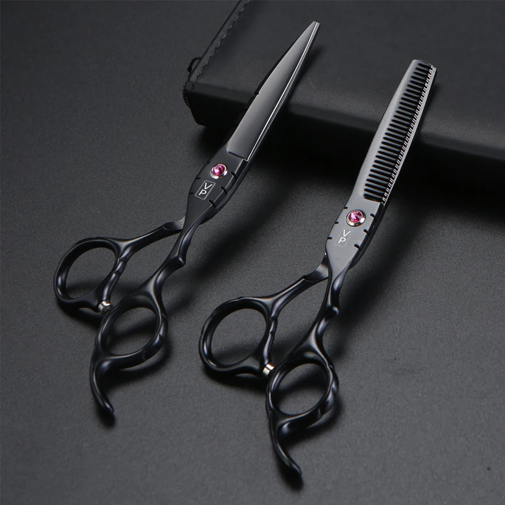 Professional 6" Japan 440C Hairdressing Scissors & Thinning Tools Set
