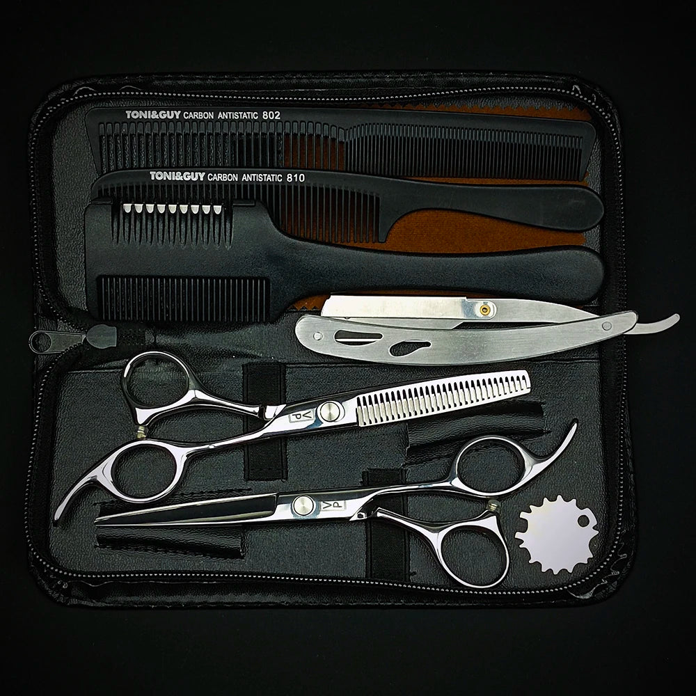 Professional 6" Japan 440C Hairdressing Scissors & Thinning Tools Set