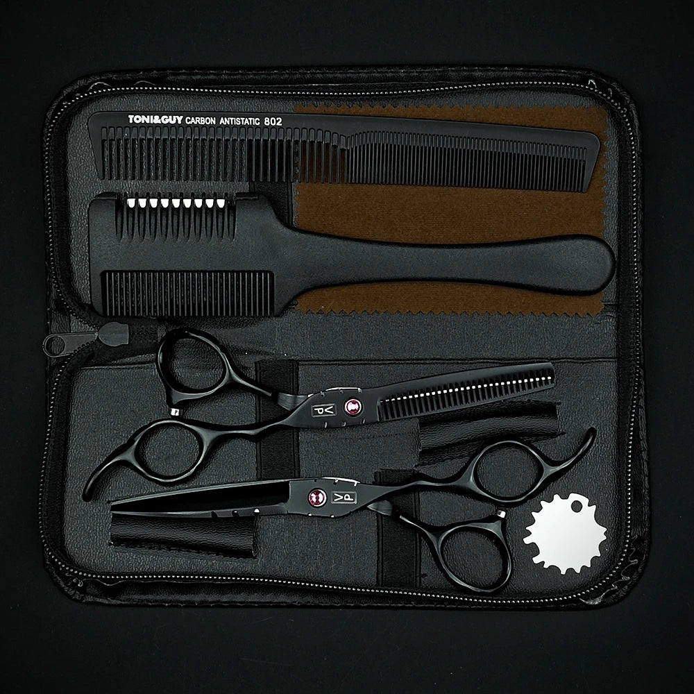 Professional 6" Japan 440C Hairdressing Scissors & Thinning Tools Set