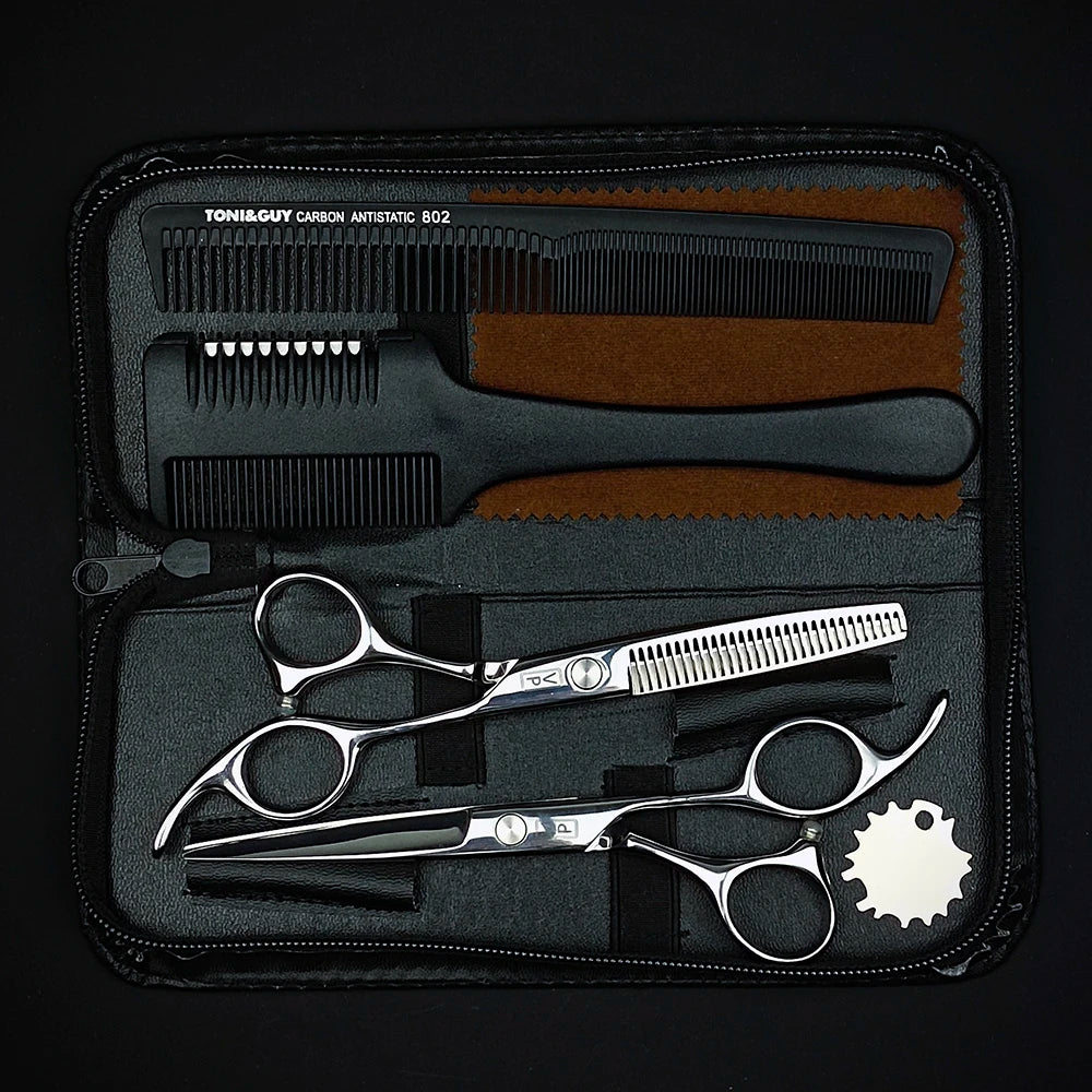 Professional 6" Japan 440C Hairdressing Scissors & Thinning Tools Set