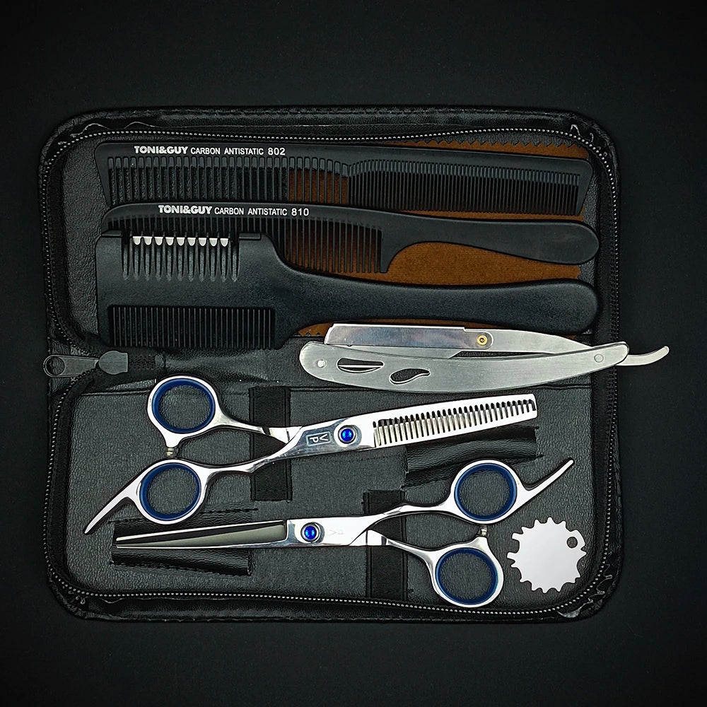 Professional 6" Japan 440C Hairdressing Scissors & Thinning Tools Set