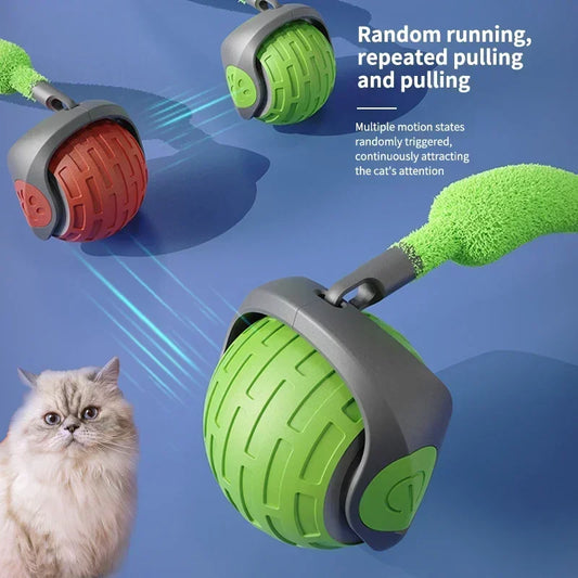 Speedy Tail 2.0 – Auto-Moving Ball with Replaceable Tail for Cats & Dogs