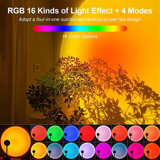Sunset Projection Lamp with Bluetooth & App Control