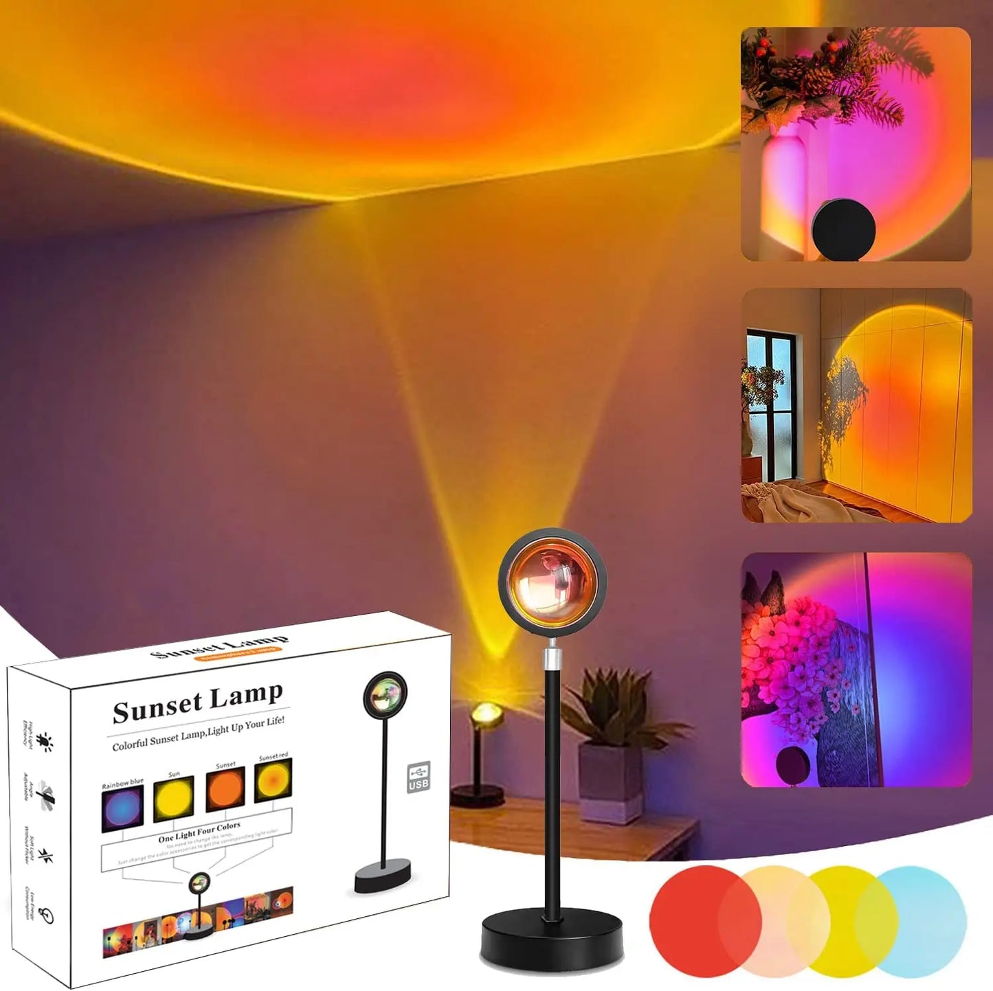 Sunset Projection Lamp with Bluetooth & App Control