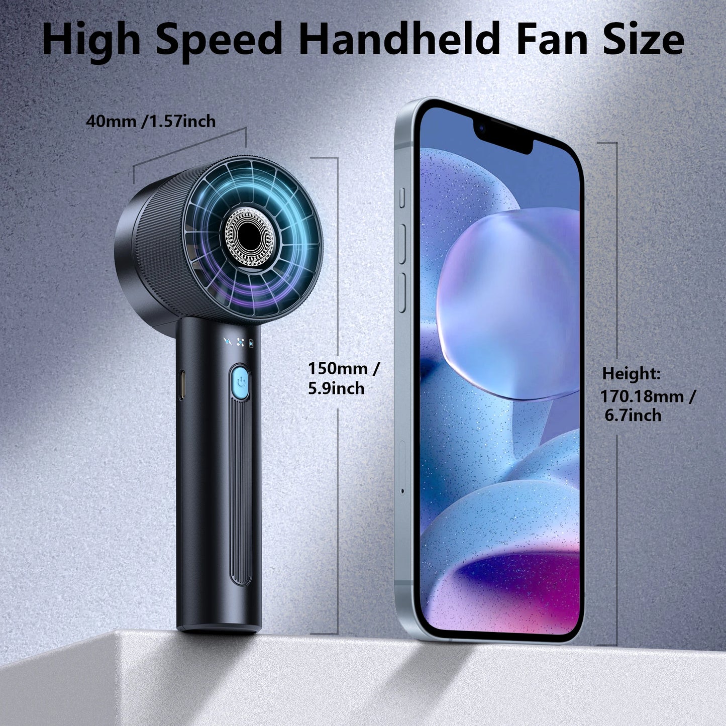High-Speed USB Fan β Compact, Rechargeable, 4-Speed Cooling