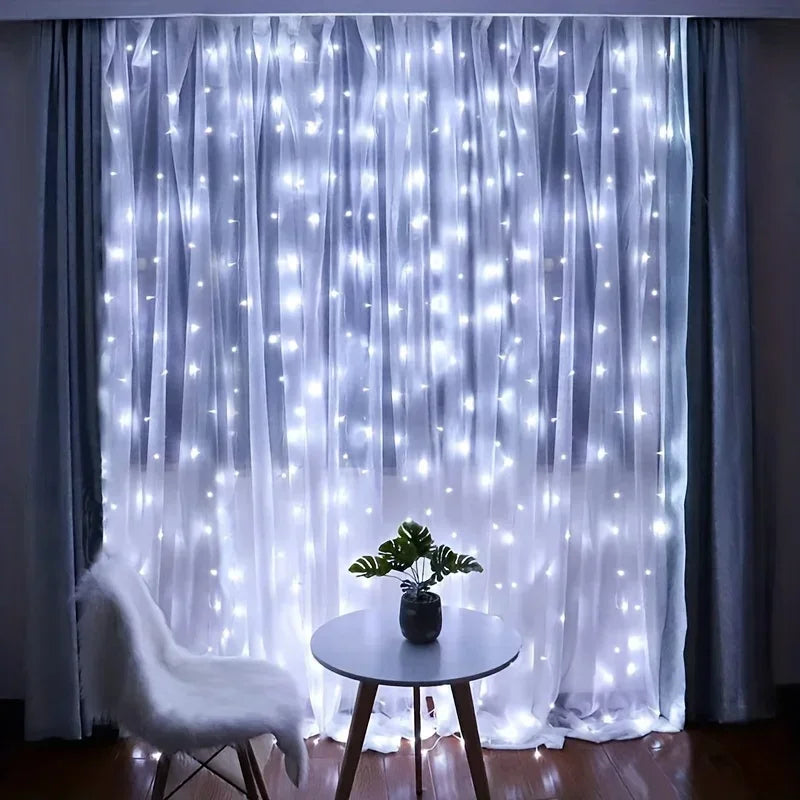 Remote Control USB LED Curtain Fairy Lights