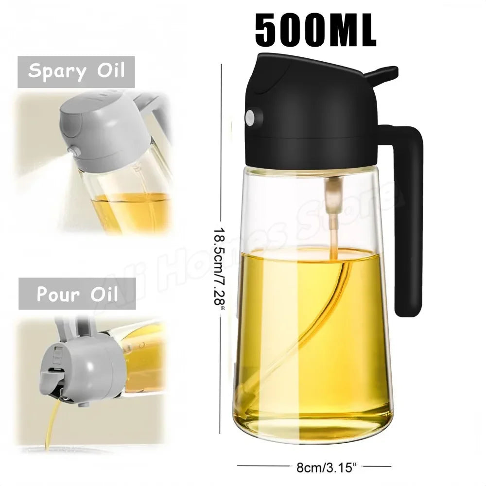 2-in-1 Oil Dispenser Bottle & Sprayer