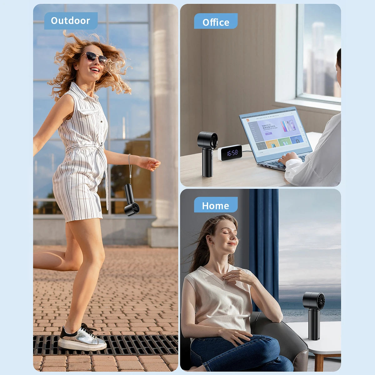 Mini Portable Fan, 1-100 Speeds, 4000mAh Rechargeable