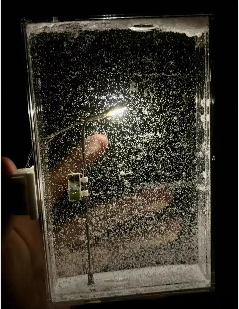 DIY Snowy Street Lamp Night Light Gift