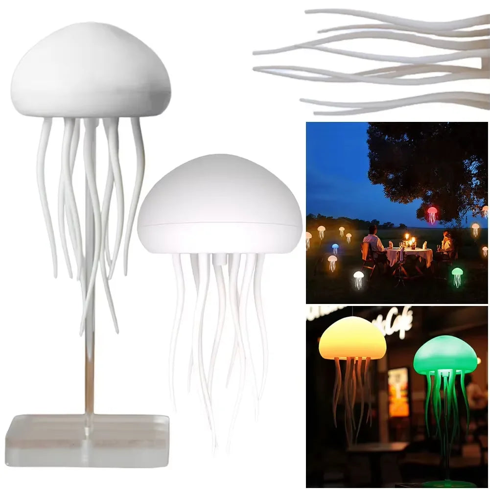 Jellyfish Night Lamp USB Rechargeable & Color-Changing