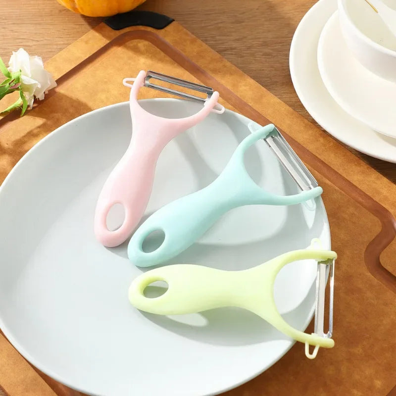 3-in-1 Fruit & Veggie Peeler β Stainless Steel & Ceramic Blade Slicer