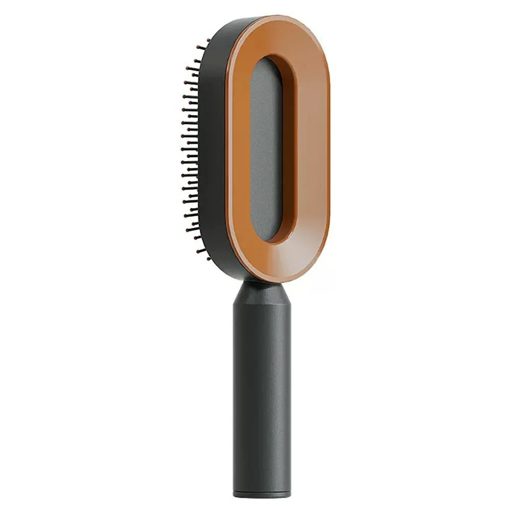 Self Cleaning Airbag Hairbrush Massage Comb for Wet, Dry & Curly Hair