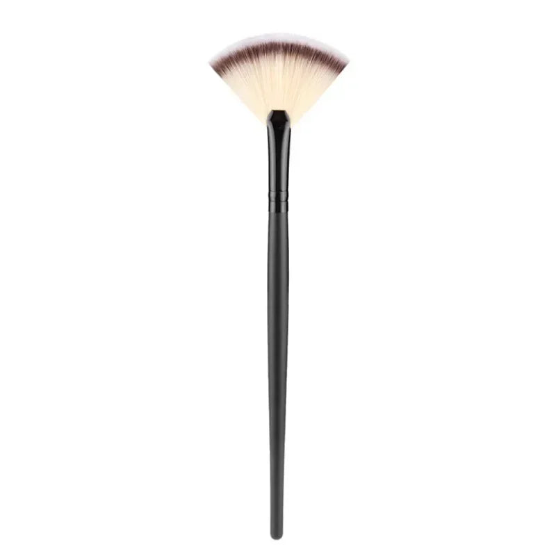 Large Flat Highlight Blush Fan-Shaped Makeup Brush Powder Loose Powder Face Brush Korean Soft Cosy Even Color Tools For Women