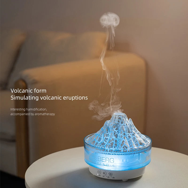 Volcano Effect Air Humidifier | Diffuser with Remote & Lights
