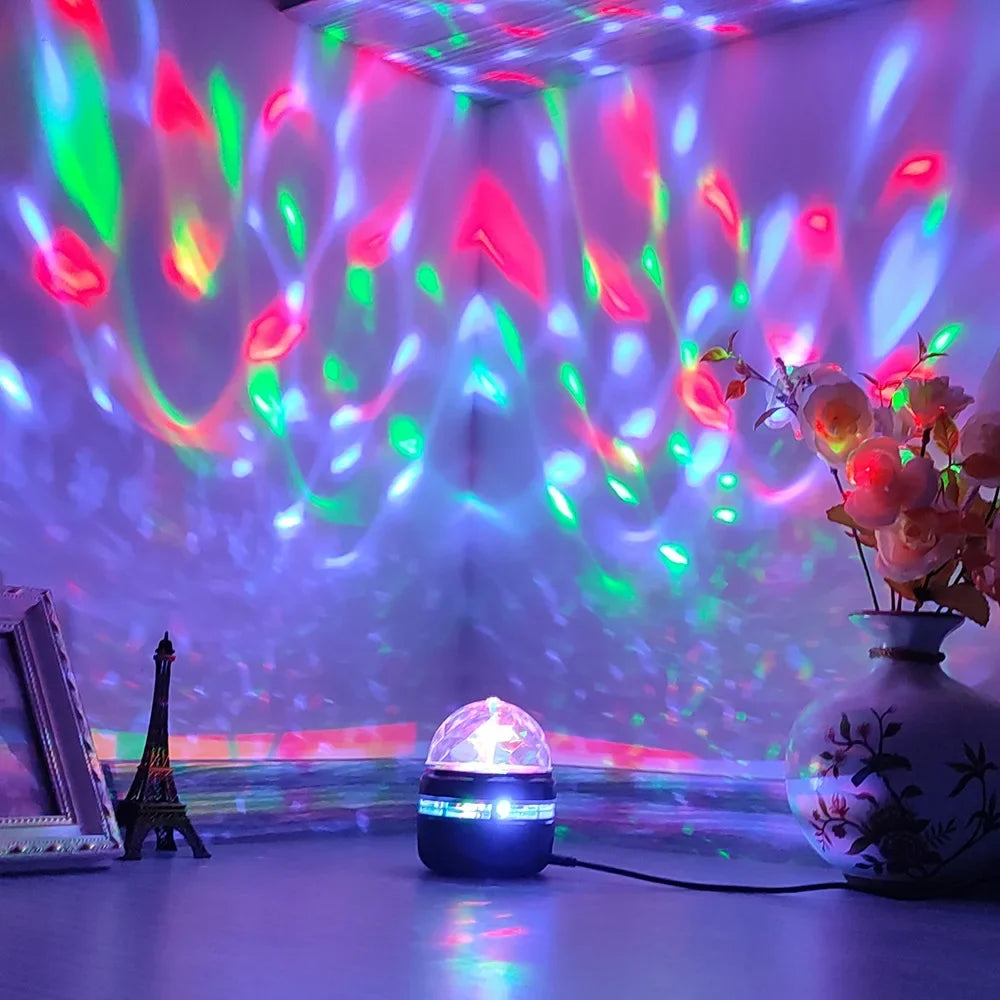 LED Northern Lights & Starry Sky Projector โ Remote Control, Auto-Rotate, Multi-Style Galaxy Lamp for Home & Party Decor