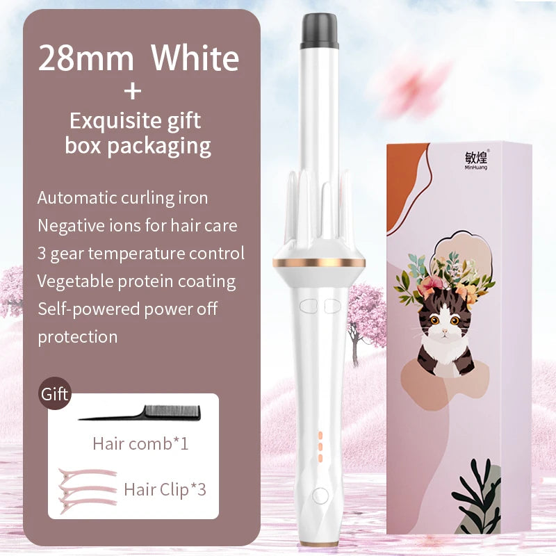 Pro Curling Iron with Auto Curl & Ion Tech