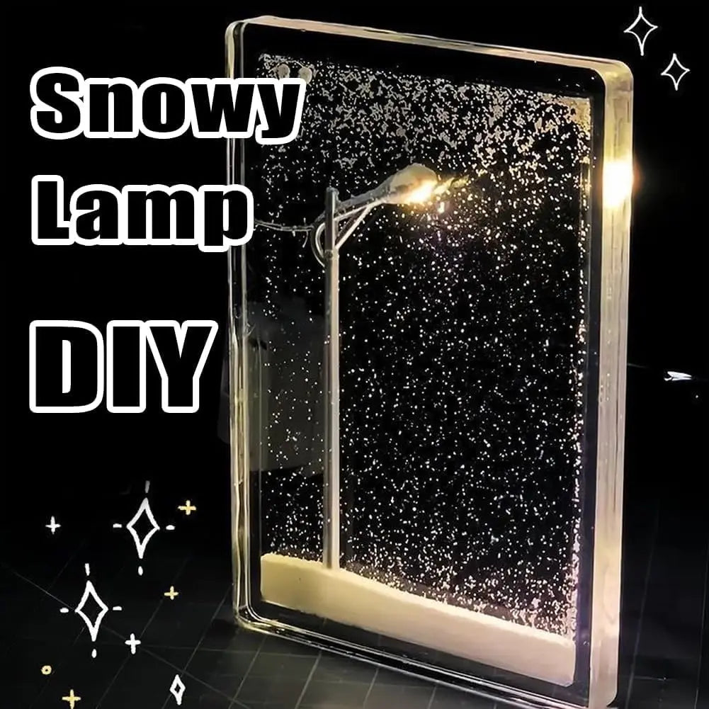 DIY Snowy Street Lamp Night Light Gift
