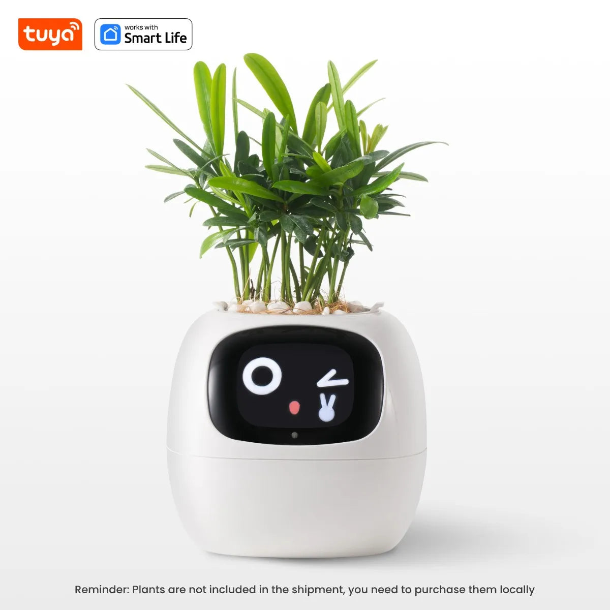 Smart Planter AI Plant Pot with 49+ Expressions & 7 Sensors