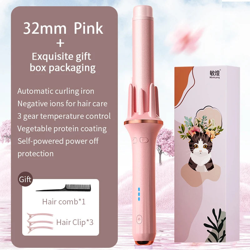 Pro Curling Iron with Auto Curl & Ion Tech