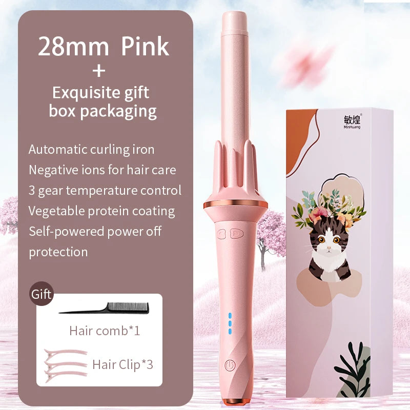 Pro Curling Iron with Auto Curl & Ion Tech