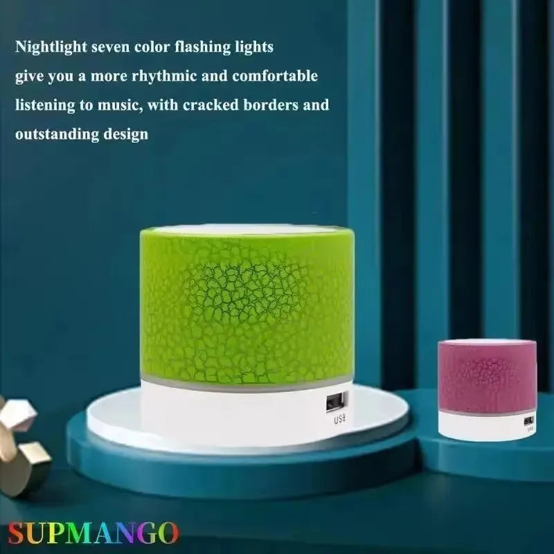 Mini Bluetooth LED Speaker β Crackle Design