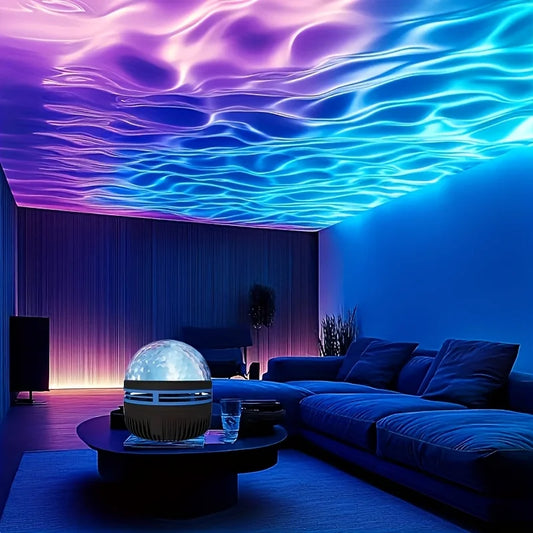 Water Wave LED Projector Light – 7 Color Modes,