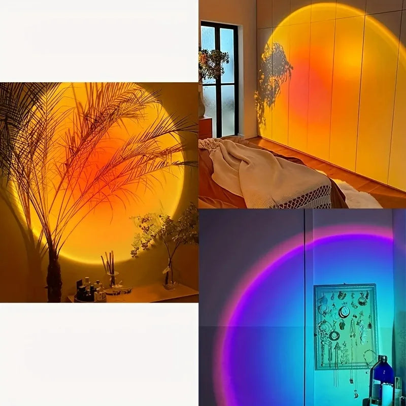 Sunset Projection LED Light with Remote โ 16-Color RGB