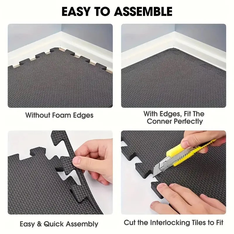 12pcs Gym Floor Mats