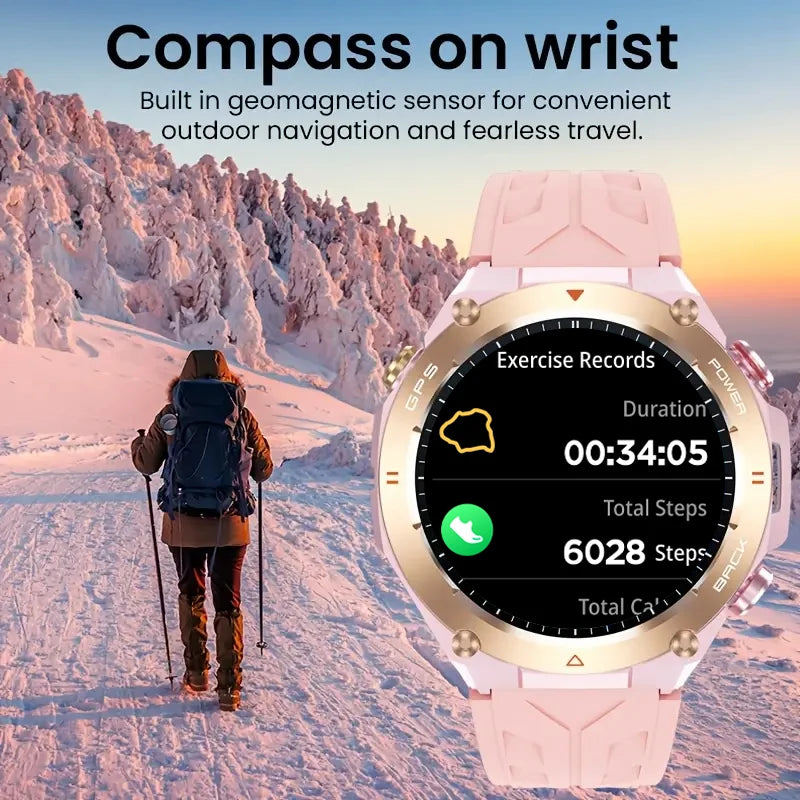 Women’s Fitness Smartwatch GPS, Heart Rate, Sleep Tracker, Waterproof