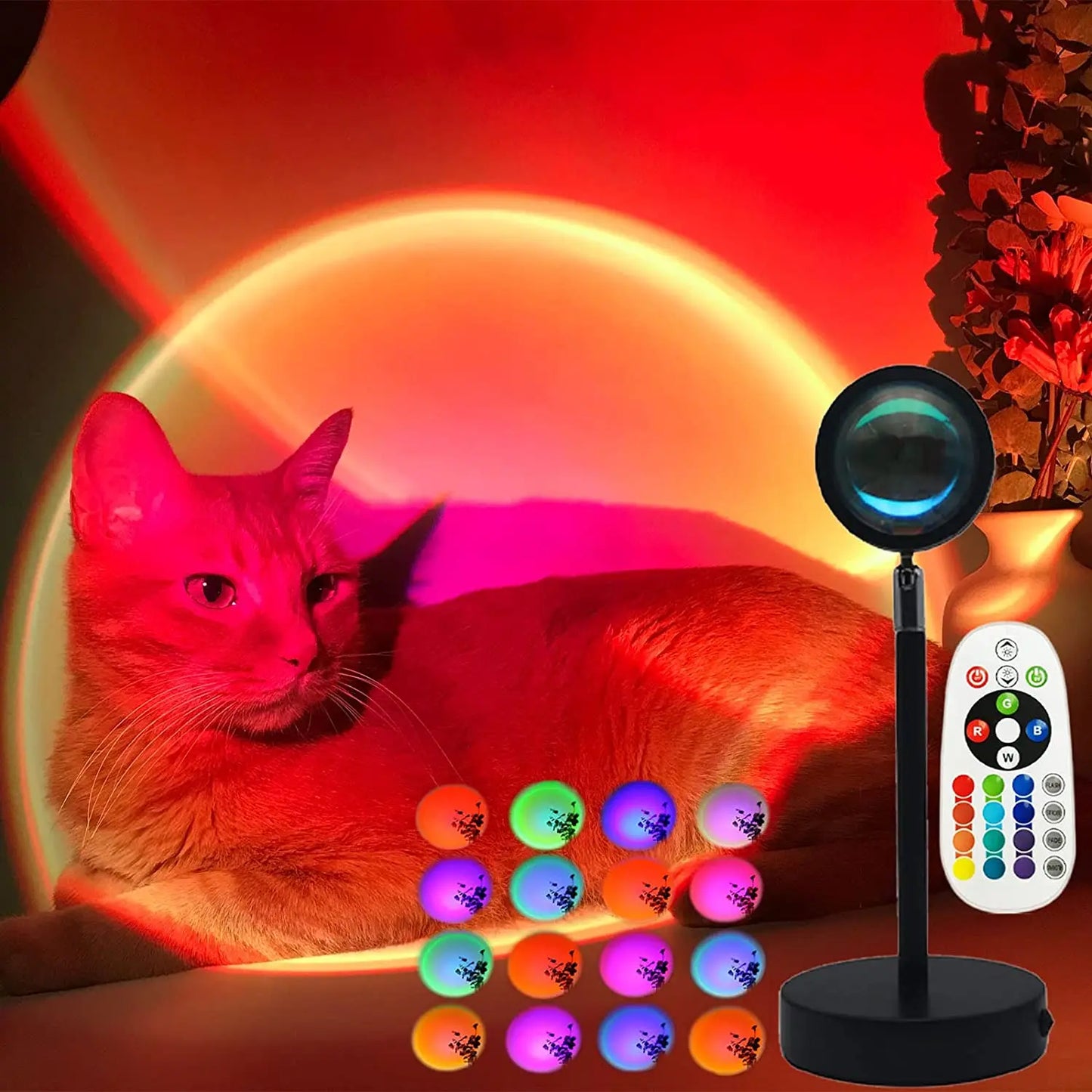 Sunset Projection Lamp with Bluetooth & App Control