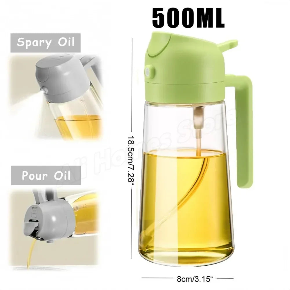 2-in-1 Oil Dispenser Bottle & Sprayer