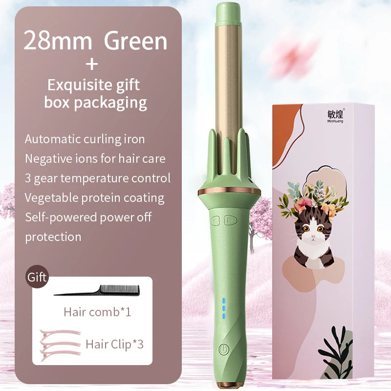 Pro Curling Iron with Auto Curl & Ion Tech