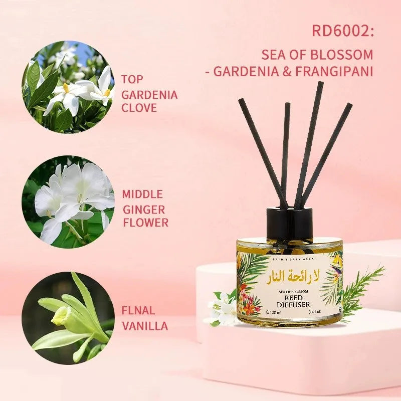 100ml Aromatherapy Essential Oil with Reed Diffuser