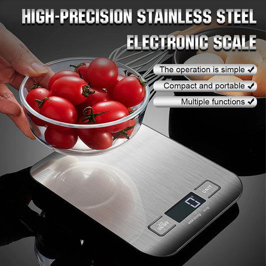Premium 10kg Digital Kitchen Scale – USB Rechargeable