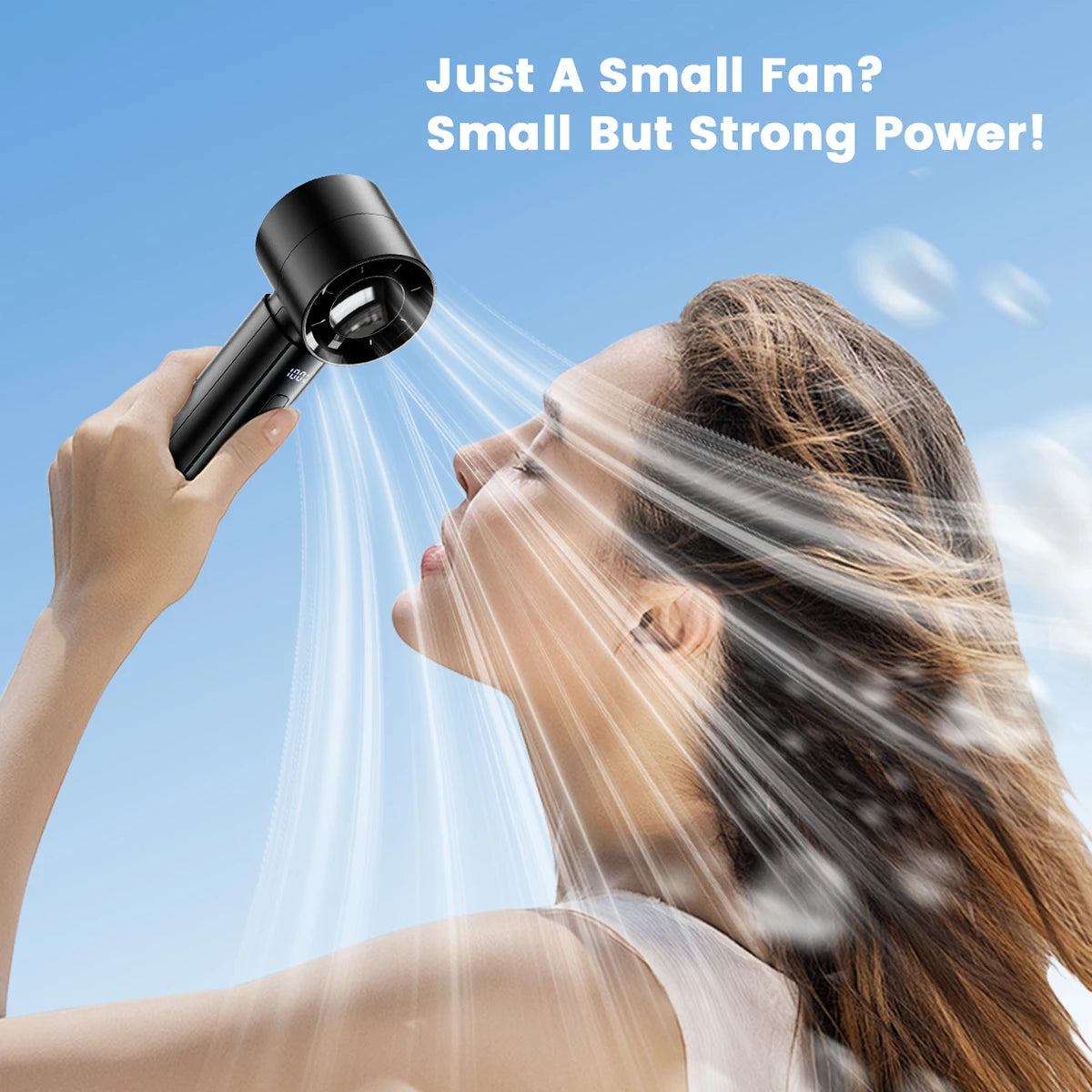 Mini Portable Fan, 1-100 Speeds, 4000mAh Rechargeable