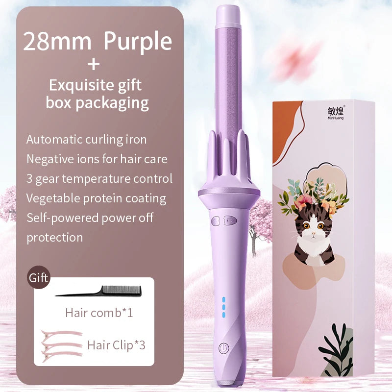Pro Curling Iron with Auto Curl & Ion Tech