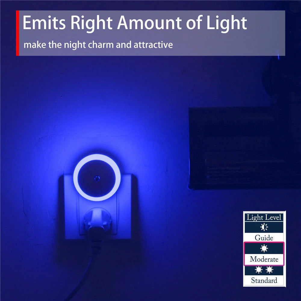 LED Night Light Plug-In with Dusk to Dawn Sensor