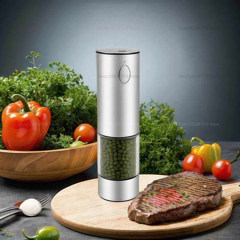 2pcs USB Rechargeable Electric Salt & Pepper Grinder Set