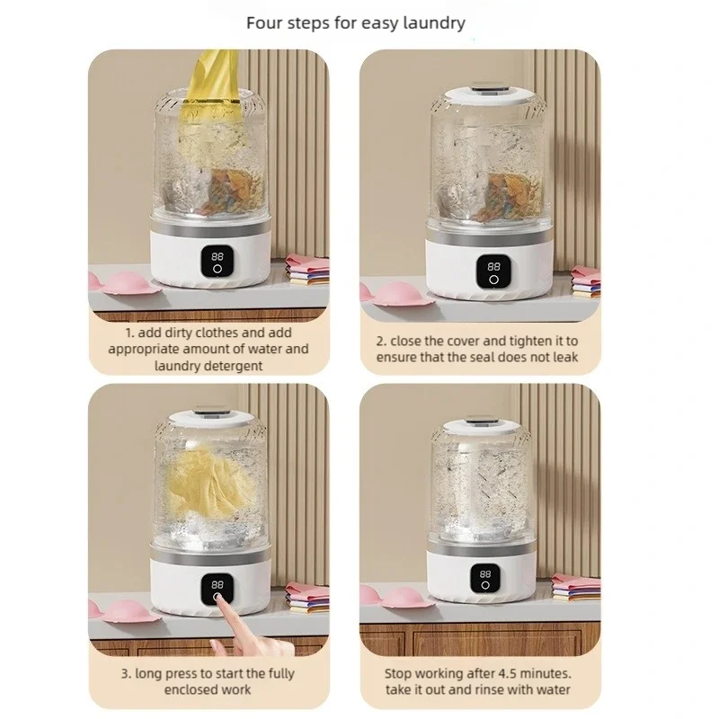 Mini Wireless Washing Machine