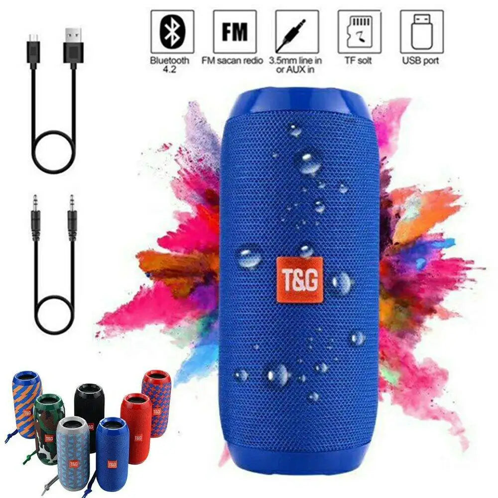 Portable Bluetooth Speaker Outdoor Wireless Dual Bass Subwoofer
