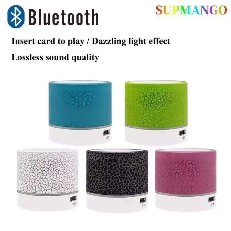 Mini Bluetooth LED Speaker β Crackle Design