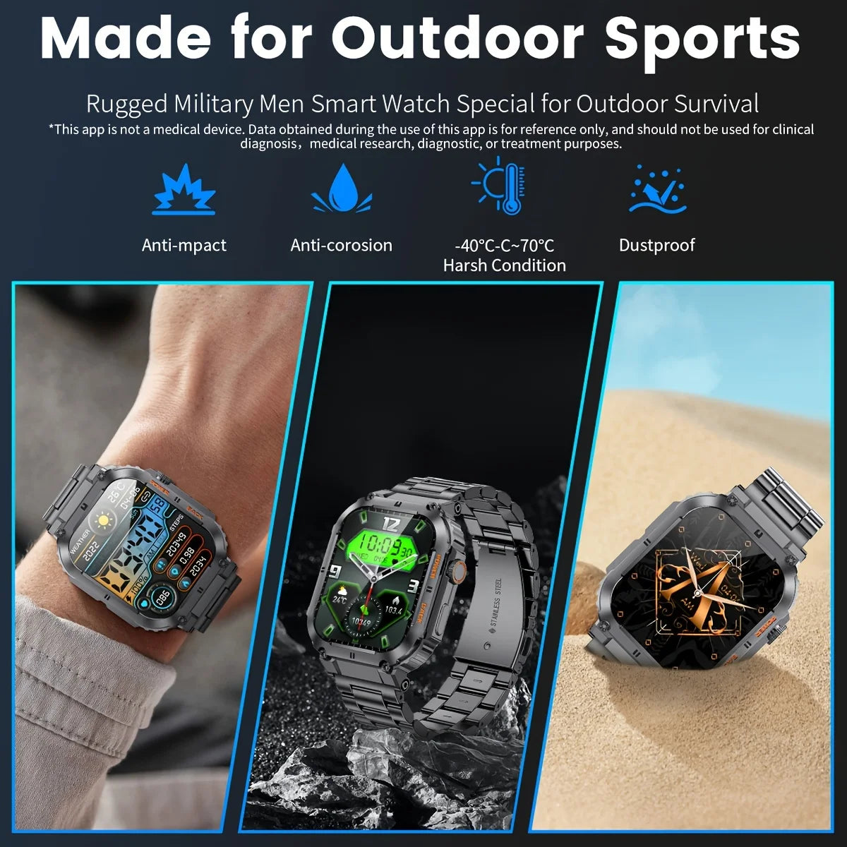 Multifunction Smartwatch for Men